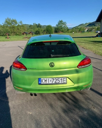 Volkswagen Scirocco cena 28000 przebieg: 187000, rok produkcji 2009 z Stargard małe 56